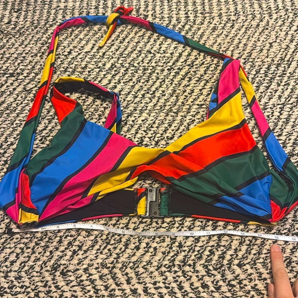 Lazy Oaf Striped Wrap Bikini Set - Picture 5 of 8